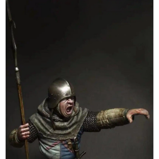 1/10 BUST Resin Model Kit Warrior Medieval Knight Guardian Unpainted - Model-Fan-Store