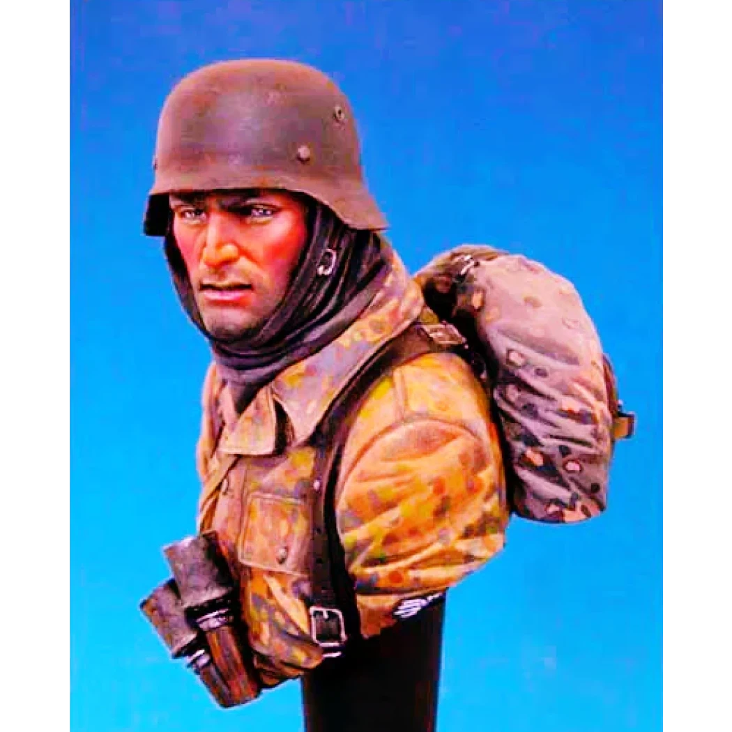 1/10 BUST Resin Model Kit Winter German Soldiers Infantryman WW2 Unpainted