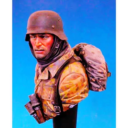 1/10 BUST Resin Model Kit Winter German Soldiers Infantryman WW2 Unpainted