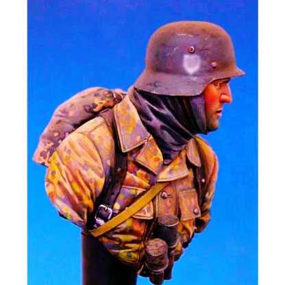 1/10 BUST Resin Model Kit Winter German Soldiers Infantryman WW2 Unpainted