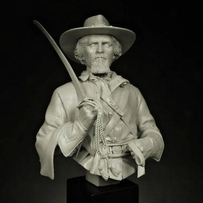 1/12 BUST Resin Model Kit American Civil War Cavalry Officer Confederate Unpainted