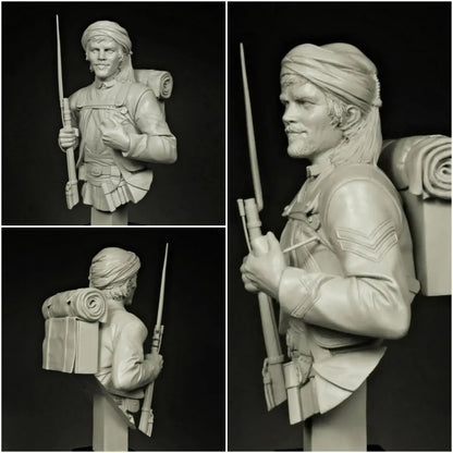 1/12 BUST Resin Model Kit American Civil War Corporal Confederate Unpainted