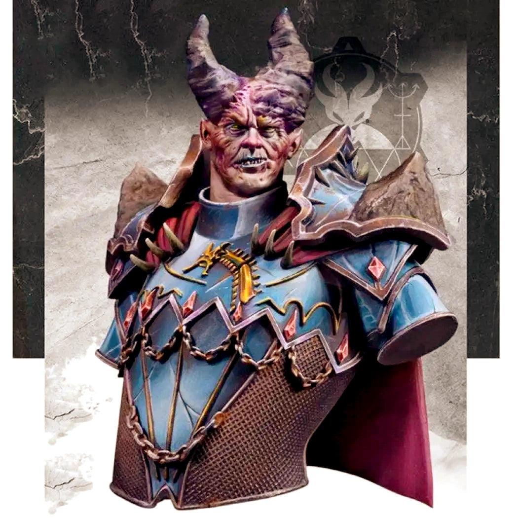 1/12 BUST Resin Model Kit Warrior Demon Necromancer Unpainted - Model-Fan-Store