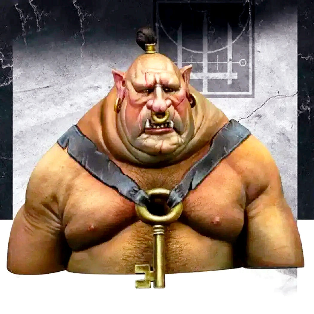 1/12 BUST Resin Model Kit Ogre Warrior Servant of the Wizard Warcraft Unpainted