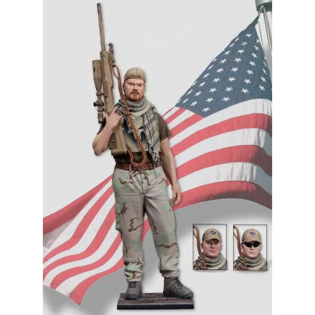 1/16 90mm Resin Model Kit Modern US Army Sniper Unpainted - Model-Fan-Store