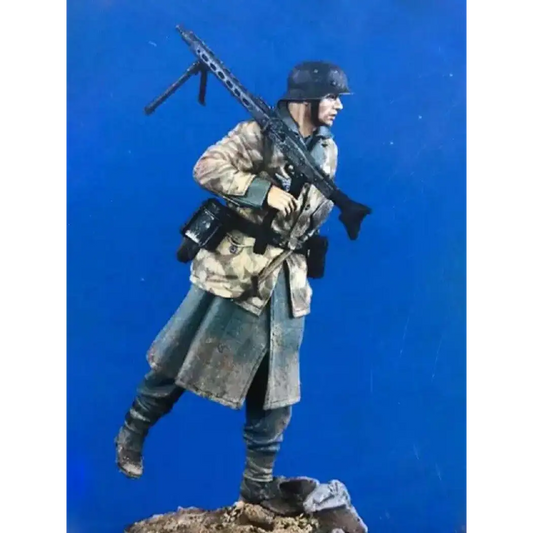 1/16 Resin Model Kit German Soldier Machine Gunner WW2 Unpainted - Model-Fan-Store