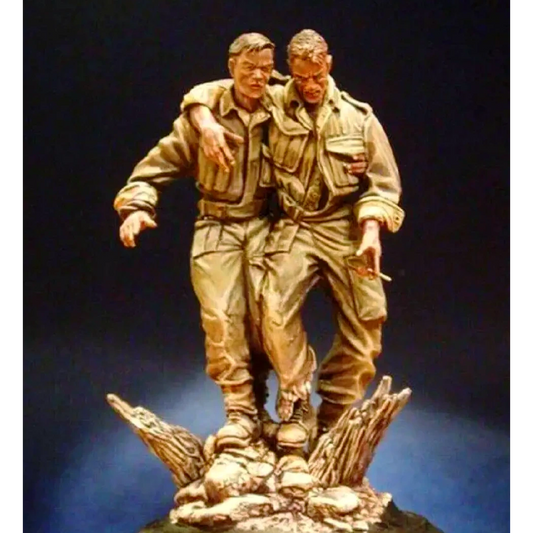 1/16 Resin Model Kit US Soldiers Tank Crew (with base) WW2 Unpainted - Model-Fan-Store