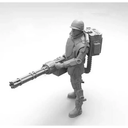 1/16 Resin Steampunk Model Kit US Soldier Wolfenstein Unpainted - Model-Fan-Store