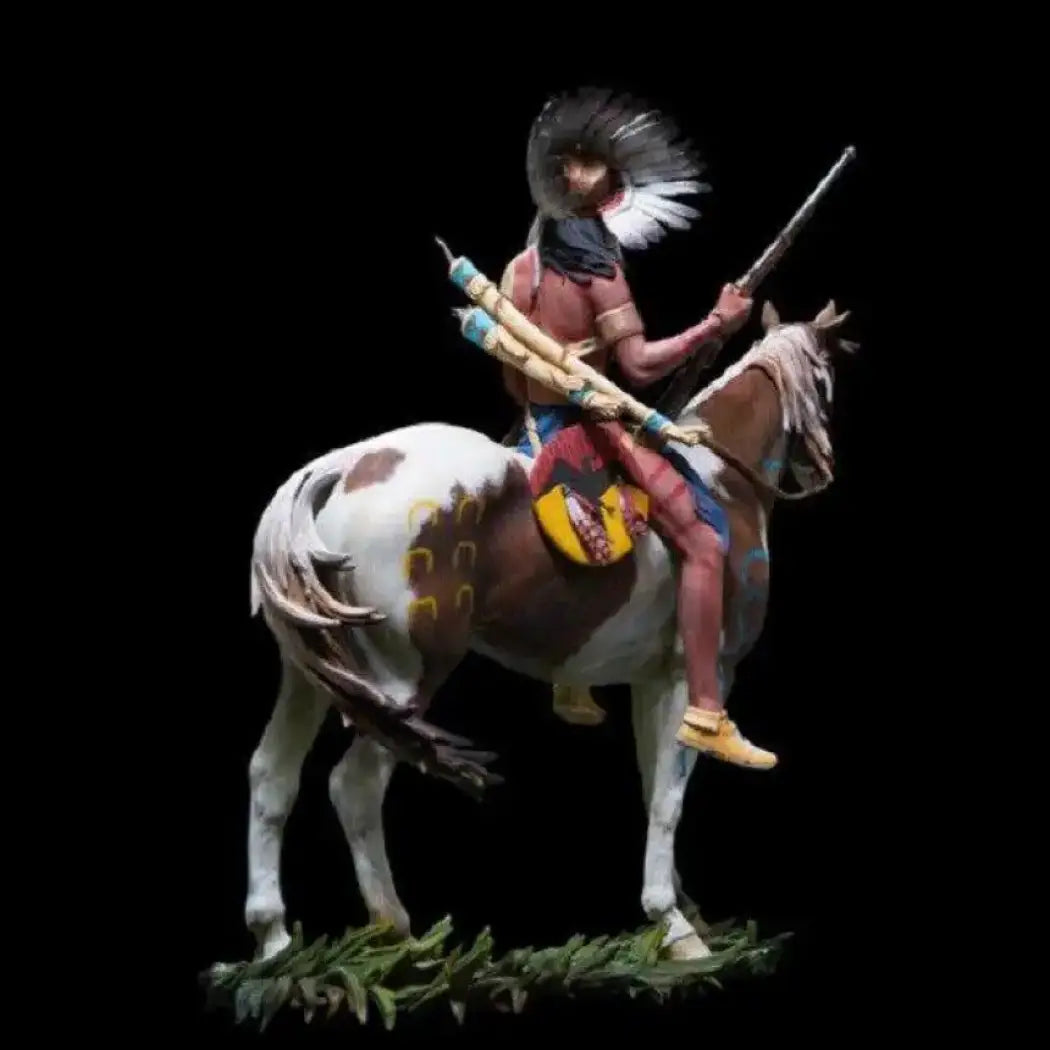 1/18 Resin Model Kit Warrior Rider Native American Indians Unpainted - Model-Fan-Store