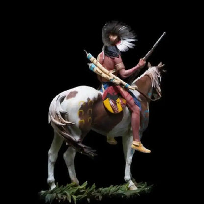 1/18 Resin Model Kit Warrior Rider Native American Indians Unpainted - Model-Fan-Store