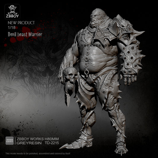 1/20 Resin Model Kit Warrior Demon Beast Juggernaut Unpainted