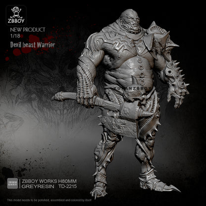 1/20 Resin Model Kit Warrior Demon Beast Juggernaut Unpainted