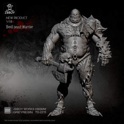 1/20 Resin Model Kit Warrior Demon Beast Juggernaut Unpainted