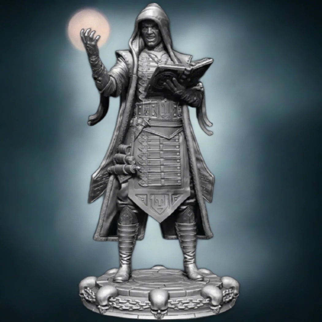 1/22 Resin Model Kit Evil Warlock Necromancer Witch Unpainted - Model-Fan-Store