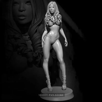 1/24 75Mm 3D Print Model Kit Modern Nudes Beautiful Girl Dancer Unpainted Full Figure Scale