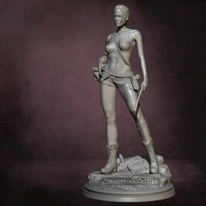 1/24 75Mm Resin Model Kit Beautiful Girl Woman Tomb Raider Lara Td - 2344 Unpainted Full Figure