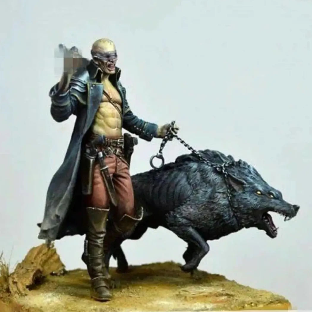 1/24 75mm Resin Model Kit SOUL HUNTER Wolf Warrior Unpainted - Model-Fan-Store