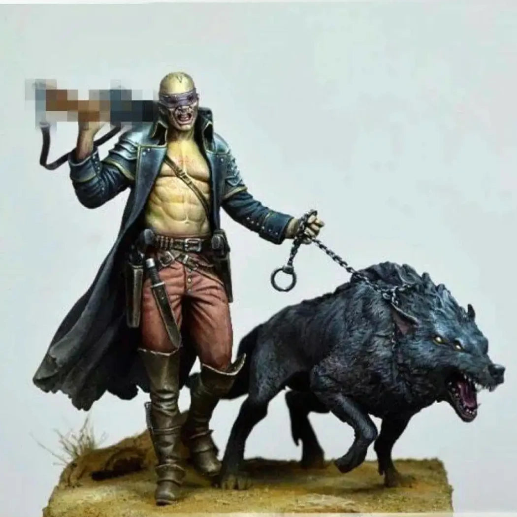 1/24 75mm Resin Model Kit SOUL HUNTER Wolf Warrior Unpainted - Model-Fan-Store