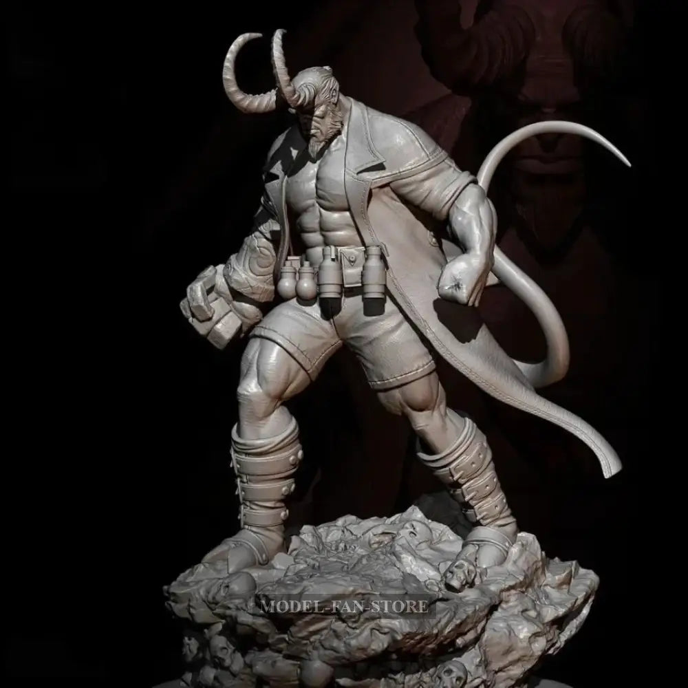 1/24 75Mm Resin Model Kit Warrior Devil Hellboy Td - 2767 Unpainted Full Figure Scale