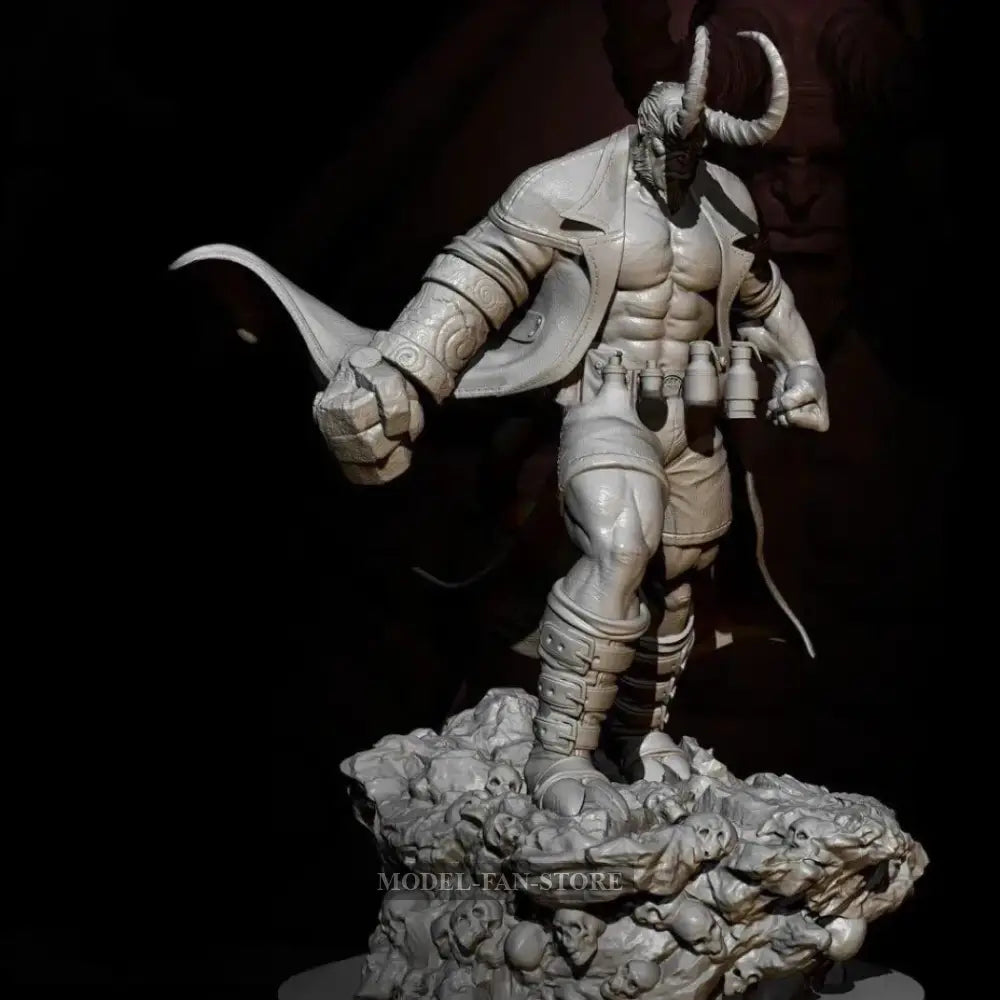 1/24 75Mm Resin Model Kit Warrior Devil Hellboy Td - 2767 Unpainted Full Figure Scale