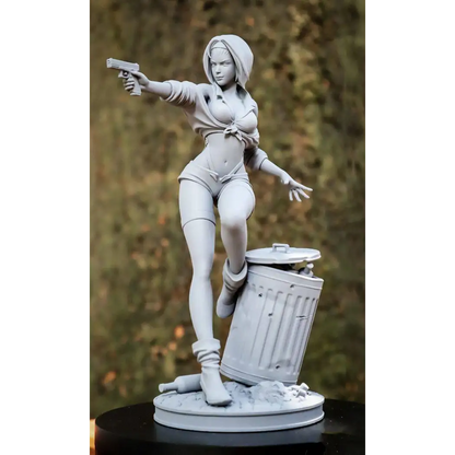 1/24 80mm Resin Model Kit Beautiful Girl Woman Robber Unpainted - Model-Fan-Store