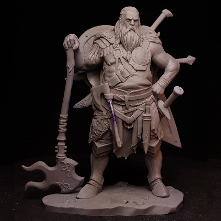 1/24 Resin Model Kit Warrior Viking Barbarian Unpainted