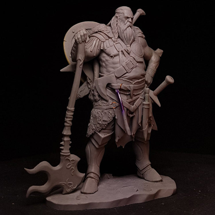 1/24 Resin Model Kit Warrior Viking Barbarian Unpainted