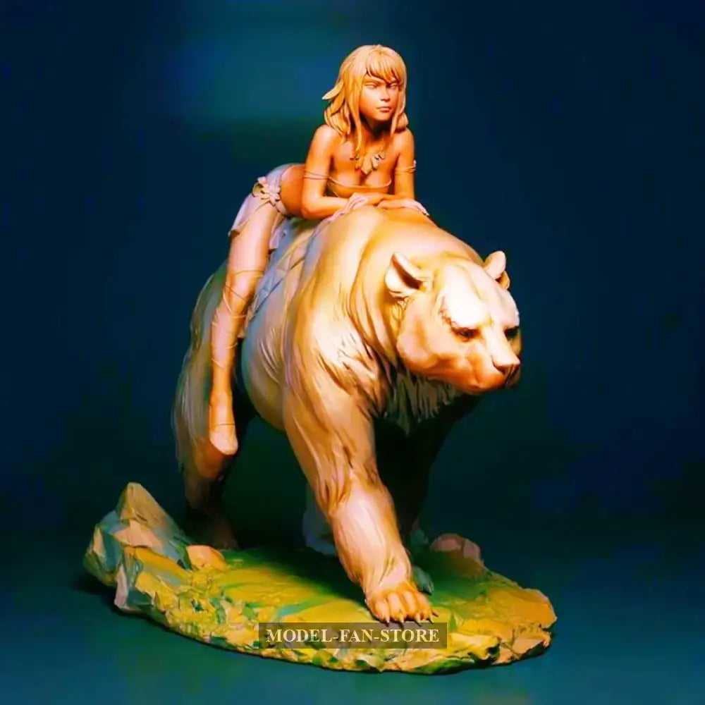 1/24 Resin Model Kit Beautiful Girl Defender Of The Forest Unpainted Full Figure Scale