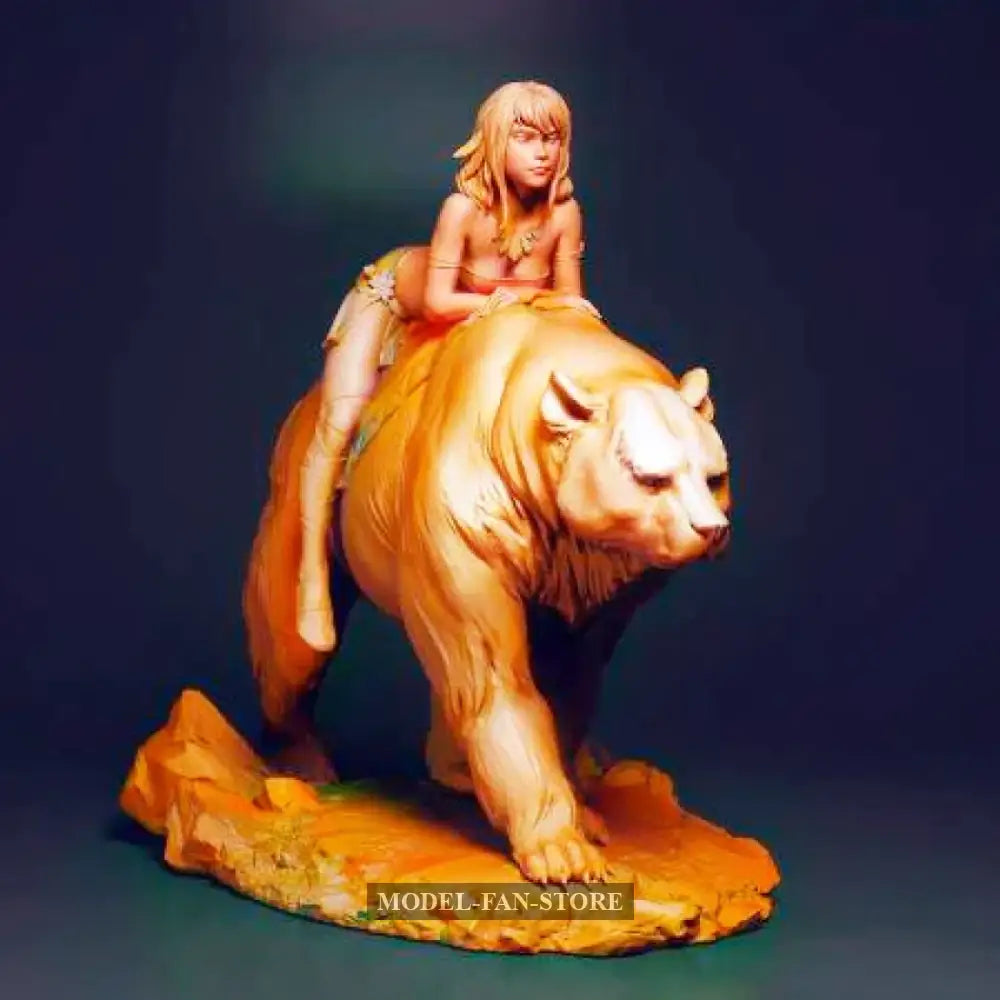 1/24 Resin Model Kit Beautiful Girl Defender Of The Forest Unpainted Full Figure Scale