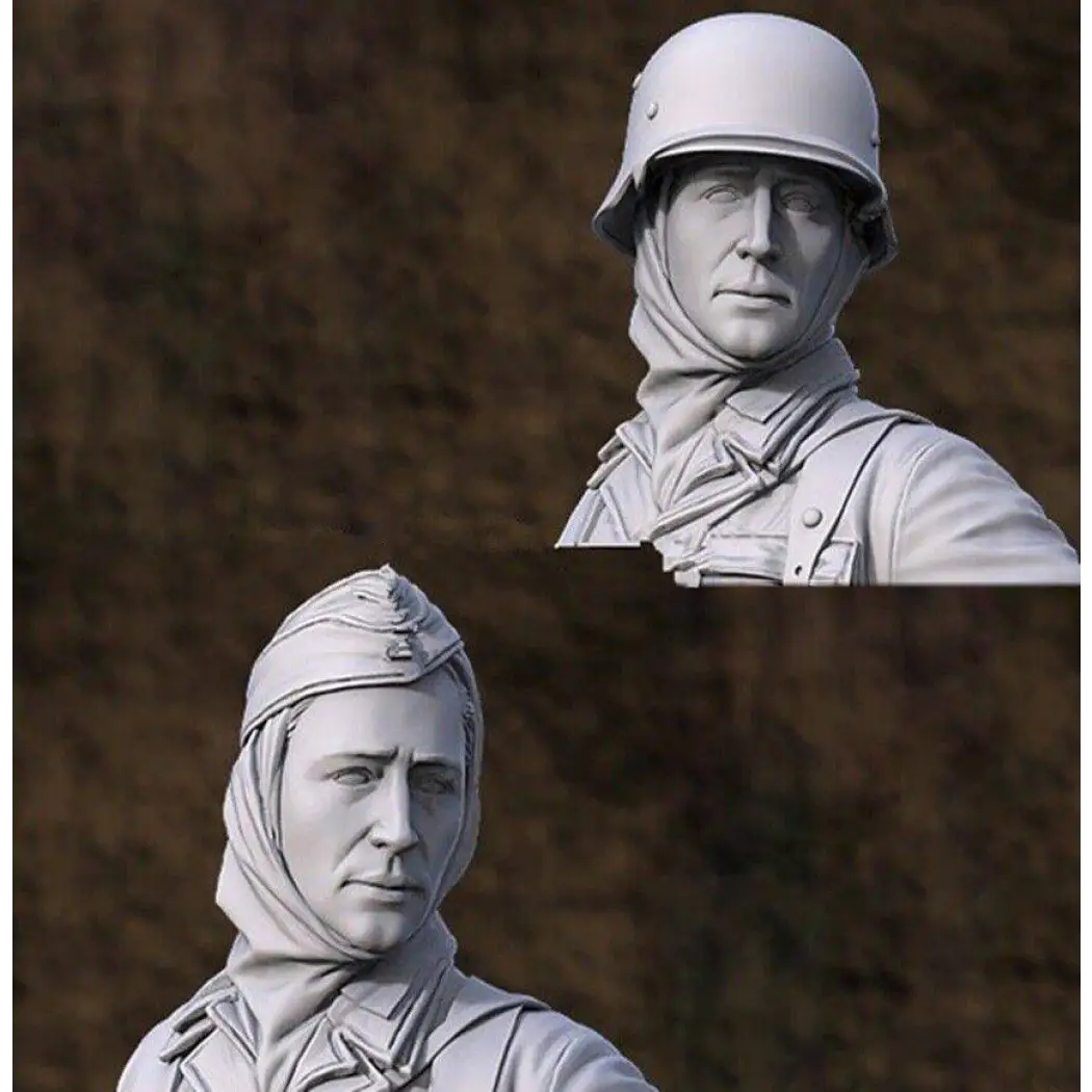 1/24 Resin Model Kit German Soldier Waffen SS (no base) WW2 Unpainted - Model-Fan-Store