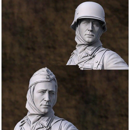 1/24 Resin Model Kit German Soldier Waffen SS (no base) WW2 Unpainted - Model-Fan-Store