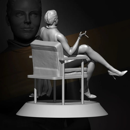 1/24 Resin Model Kit Modern Beautiful Girl Movie Unpainted