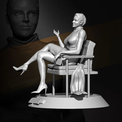 1/24 Resin Model Kit Modern Beautiful Girl Movie Unpainted