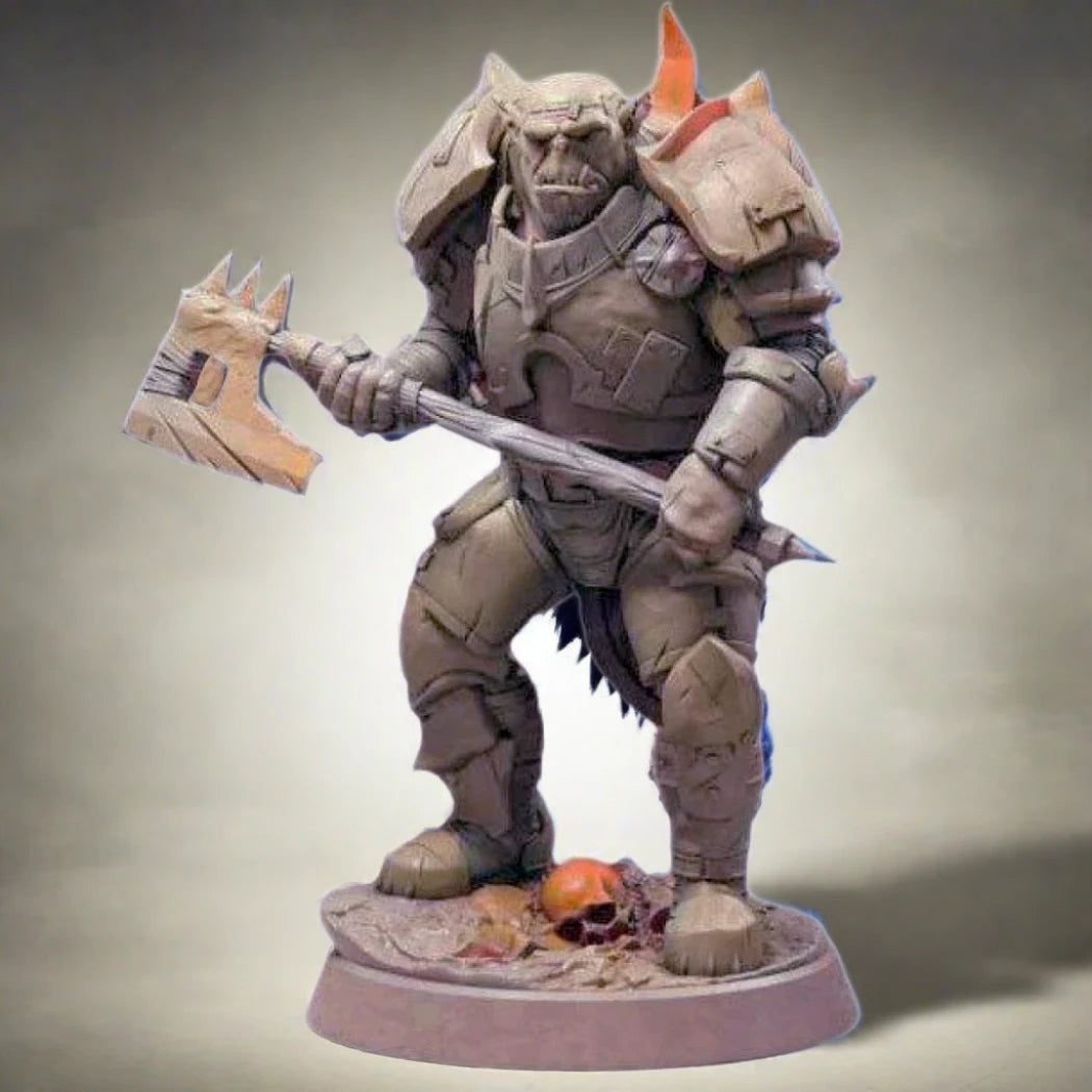 1/32 56mm 3D Print Model Kit Warrior Orc Warcraft Unpainted