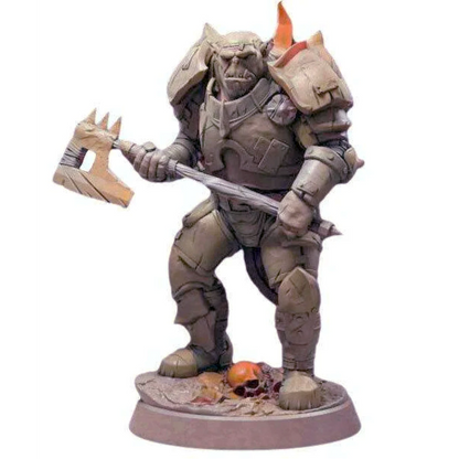 1/24 75mm 3D Print Model Kit Warrior Orc Warcraft Unpainted