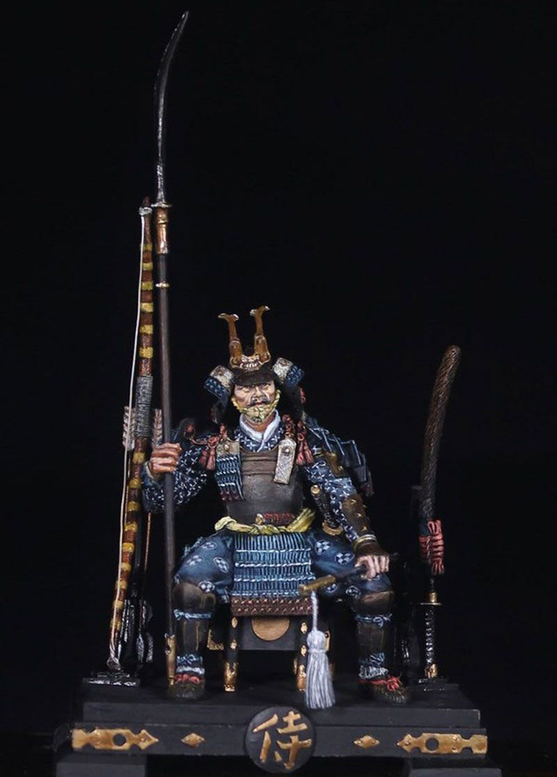 1/32 54mm Resin Model Kit Japanese Samurai Warrior Unpainted