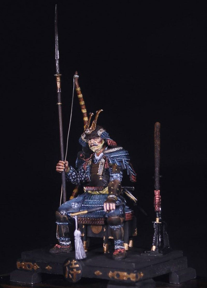 1/32 54mm Resin Model Kit Japanese Samurai Warrior Unpainted