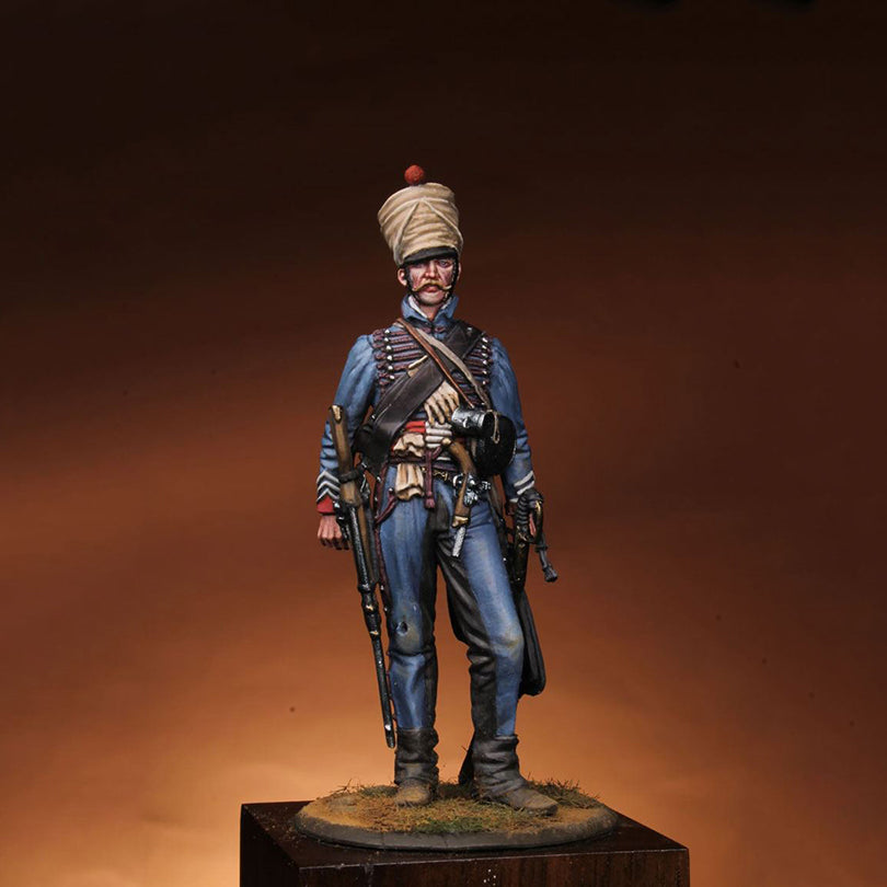 1/32 54mm Resin Model Kit Napoleonic Wars Hussar Unpainted