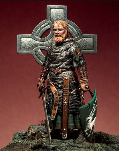 1/32 Resin Model Kit Irish Warrior Medieval Knight 14 Century Unpainted