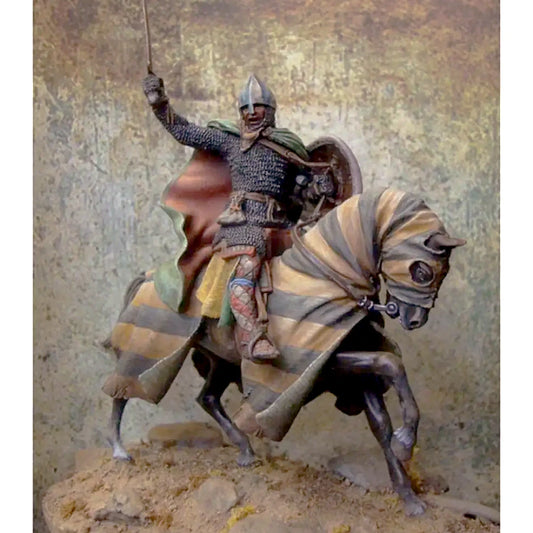 1/32 Resin Model Kit Medieval Knight Horseman Rider Unpainted - Model-Fan-Store