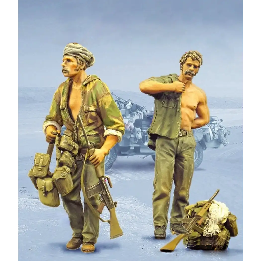 1/35 2pcs Resin Model Kit British Soldiers SAS Dhofar Rebellion Unpainted