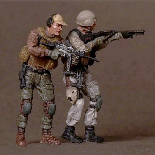 1/35 2pcs Resin Model Kit Modern Soldiers Assault Squad Unpainted - Model-Fan-Store