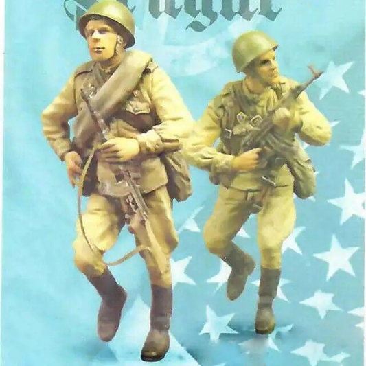 1/35 2pcs Resin Model Kit Soviet Soldiers Infantry WW2 Unpainted - Model-Fan-Store