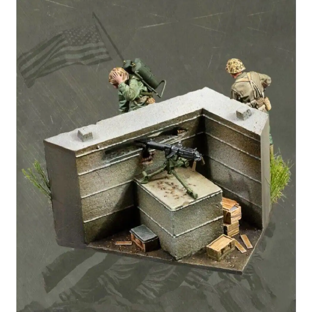 1/35 2pcs Resin Model Kit US Marines Pacific 1944 WW2 with base Unpainted - Model-Fan-Store