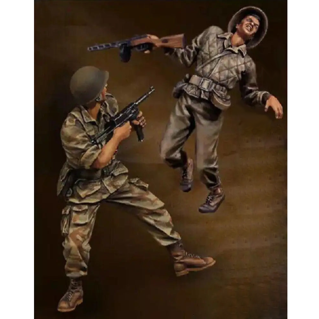 War Models 1/35 2pcs Resin Model Kit Vietnam War Soldiers Unpainted – Model-Fan-Store