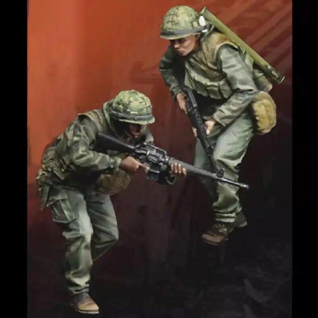 1/35 2pcs Resin Model Kit Vietnam War US Army Soldiers Unpainted - Model-Fan-Store