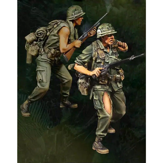 1/35 Resin Model Kit Vietnam War US Army Soldiers Unpainted - Model-Fan-Store