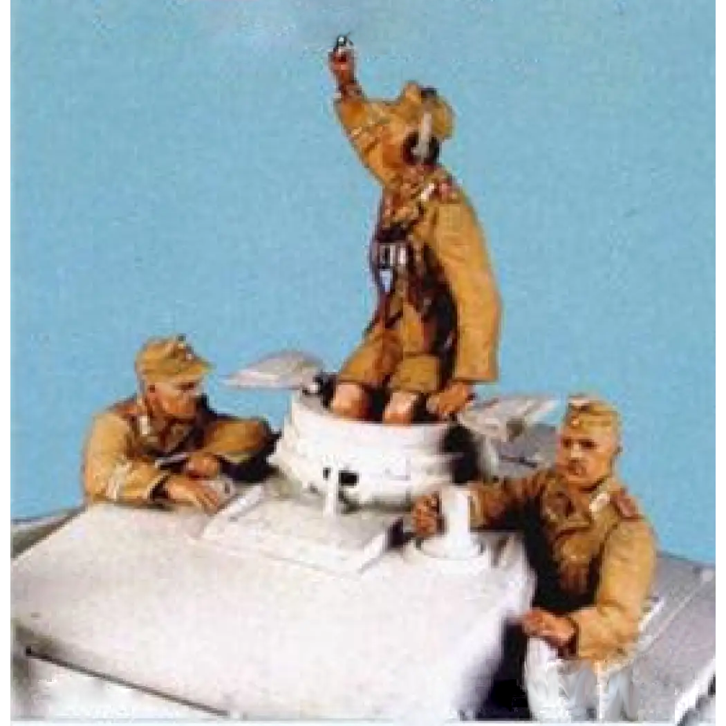 1/35 3pcs Resin Model Kit German Soldiers Tank Crew WW2 no tank Unpainted - Model-Fan-Store