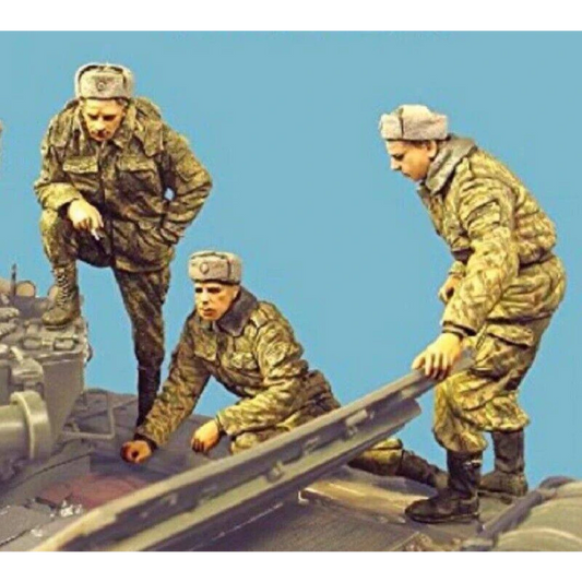 1/35 Resin Model Kit Russian Soldiers Tank Crew Unpainted - Model-Fan-Store