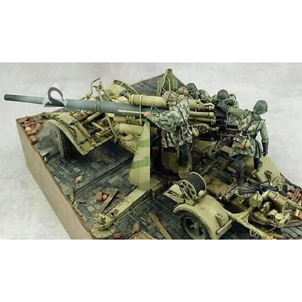 1/35 5pcs Resin Model Kit German Soldiers Artillery (no Gun) Unpainted - Model-Fan-Store